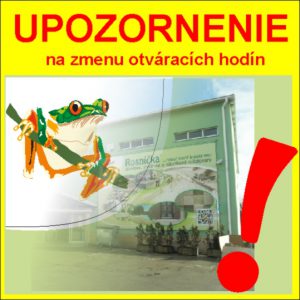 UPOZORNENIE !